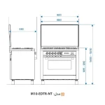 اجاق گاز فردار M10EDTR اخوان - رفیعیان استور 03132101117