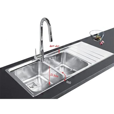 ابعاد سینک ظرفشویی باکسی اخوان مدل 508 - رفیعیان استور 03132101117