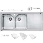 اقلام سینک ظرفشویی باکسی اخوان مدل 324S - رفیعیان استور