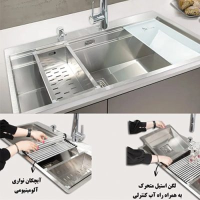 نمای سینک ظرفشویی باکسی اخوان مدل 355 - رفیعیان استور 03132101117