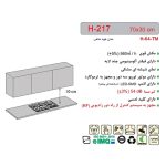 جدول مشخصات هود توکار اخوان مدل H217 - رفیعیان استور 03132101117