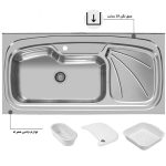 سینک ظرفشویی اخوان مدل 134 - رفیعیان استور 03132101117