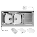 سینک ظرفشویی اخوان مدل 146 - رفیعیان استور 03132101117