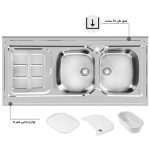 سینک ظرفشویی اخوان مدل 148NEW - رفیعیان استور 03132101117