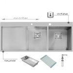 سینک ظرفشویی اخوان مدل 357 - رفیعیان استور 03132101117