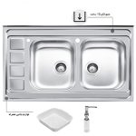 سینک ظرفشویی اخوان مدل 372 - رفیعیان استور 03132101117