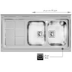 سینک ظرفشویی اخوان مدل 502S - رفیعیان استور 03132101117