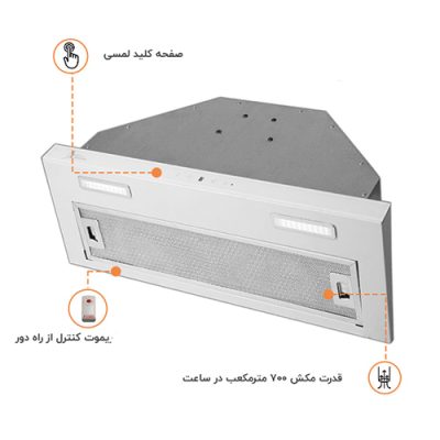 ویژگی های هود توکار اخوان مدل H214 - رفیعیان استور 03132101117