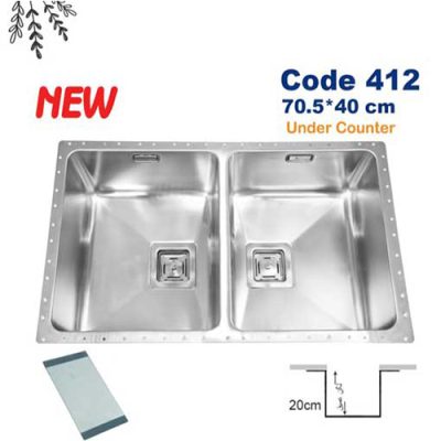 سینک ظرفشویی اخوان مدل 412 new - رفیعیان استور 03132101117