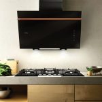 تصویر هود کن پارمیدا مشکی زه بژ 90cm - رفیعیان استور 03132101117