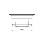 سینک دو لگنه استیل کن مدل S8122 - رفیعیان استور 03132101117