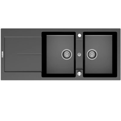 سینک گرانیتی دو لگنه کن مدل ENIGMA CROMA - رفیعیان استور 03132101117
